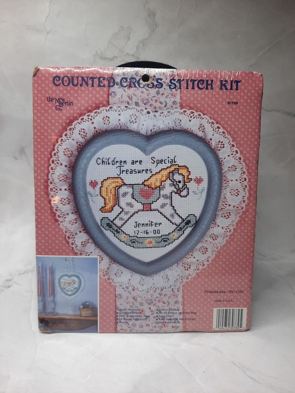 The New Berlin Co Counted Cross Stitch Rocking Horse 30789